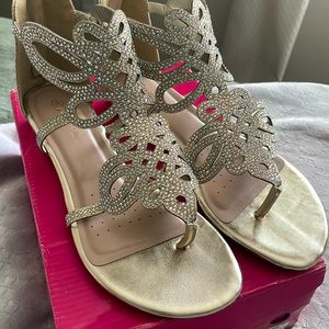 Brand new rhinestone sandals